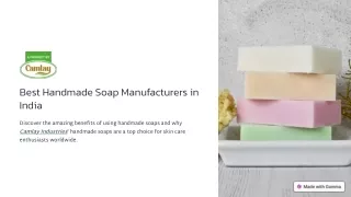 Handmade Soap Manufacturers in India