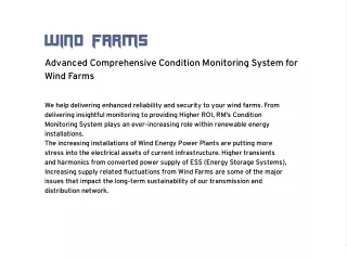 Wind Farm | Solar Plant | Rugged Monitering