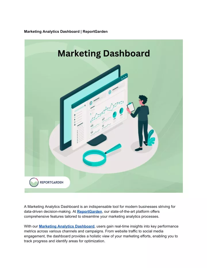 marketing analytics dashboard reportgarden