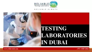 TESTING LABORATORIES IN DUBAI