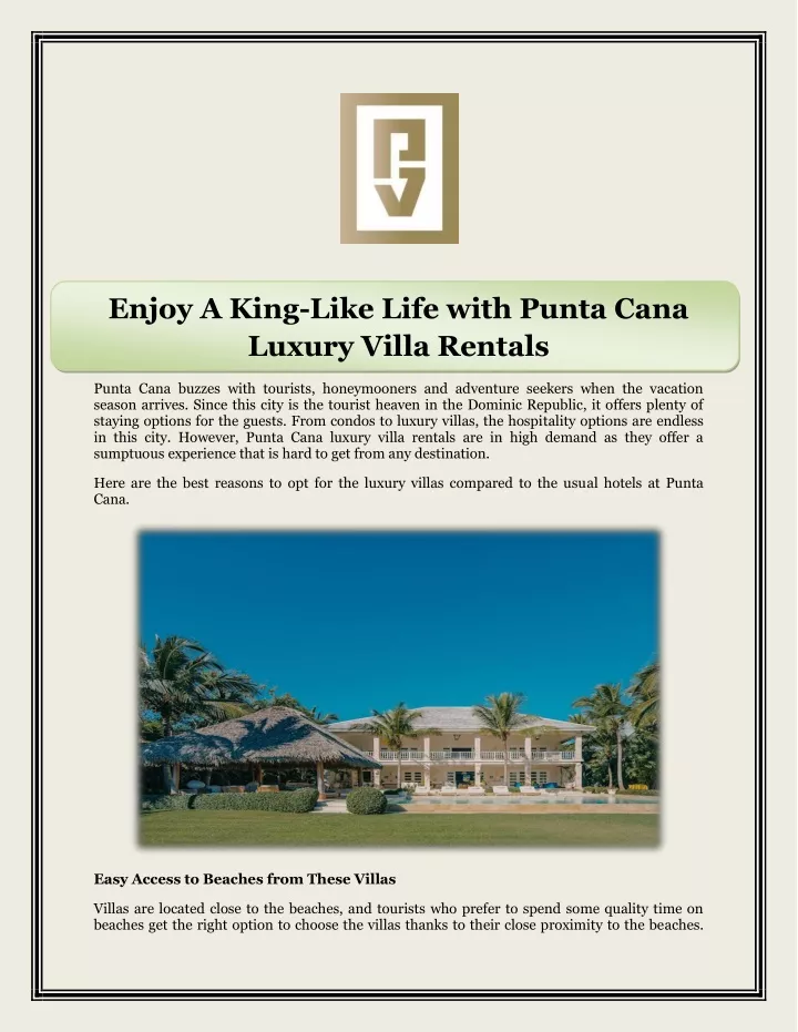 enjoy a king like life with punta cana luxury