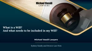 Michael Vassili Lawyers _ What is a Will_