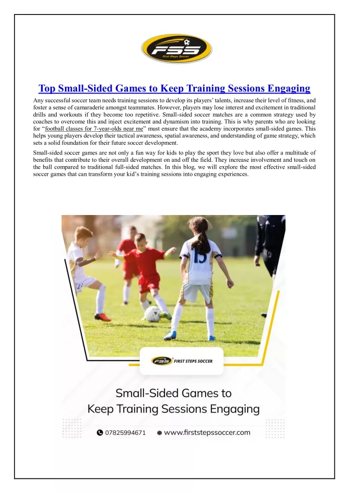 top small sided games to keep training sessions