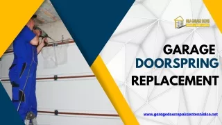 Garage Door Spring Replacement: A Comprehensive Guide