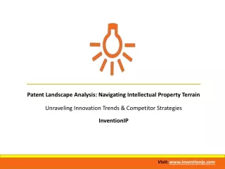 patent landscape analysis navigating intellectual