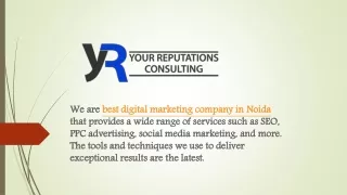 Upgrade With The Best Digital Marketing Agency In Noida