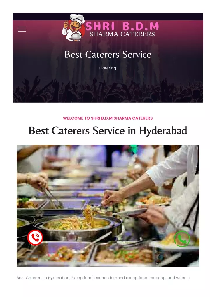 best caterers service