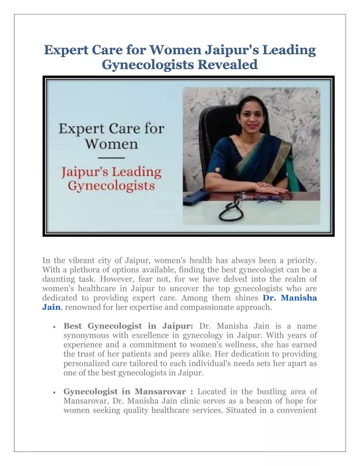 expert care for women jaipur s leading