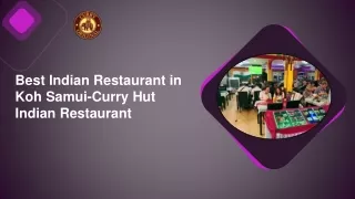 Best Indian Restaurant in Koh Samui-Curry Hut Indian Restaurant