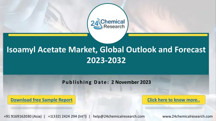 isoamyl acetate market global outlook