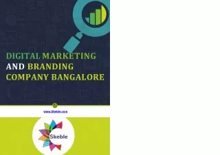 SKEBLE TECHNOLOGIES DIGITAL MARKETING AND BRANDING COMPANY BANGALORE