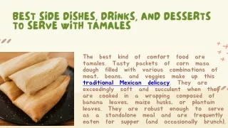 Best Side Dishes, Drinks, and Desserts to Serve with Tamales