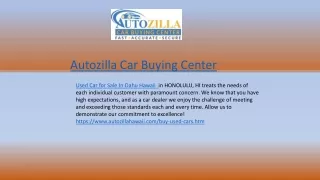 Used Car for Sale In Oahu Hawaii
