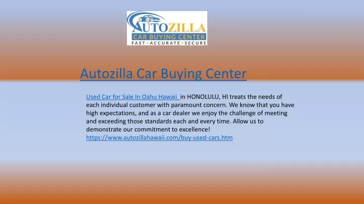 autozilla car buying center