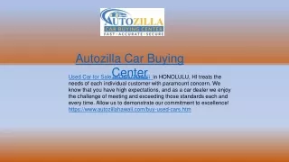 Used Car for Sale In Oahu Hawaii