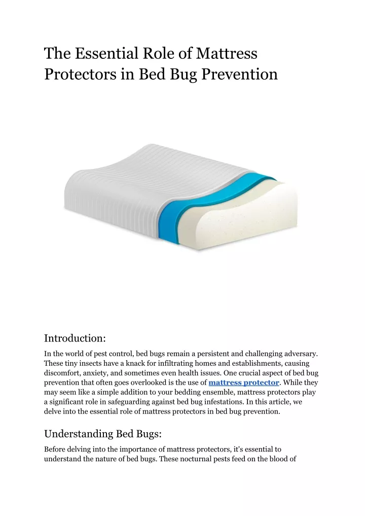 the essential role of mattress protectors