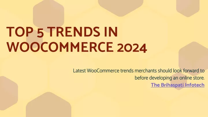top 5 trends in woocommerce 2024