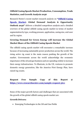 Oilfield Casing Spools Market Forecasts 2036