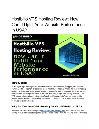 hostbillo vps hosting review how can it uplift