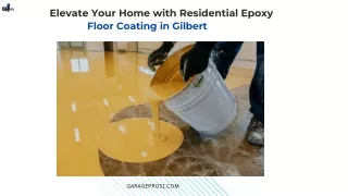 Elevate Your Home with Residential Epoxy Floor Coating in Gilbert