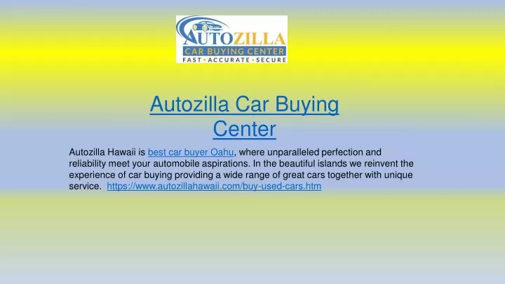 autozilla car buying center