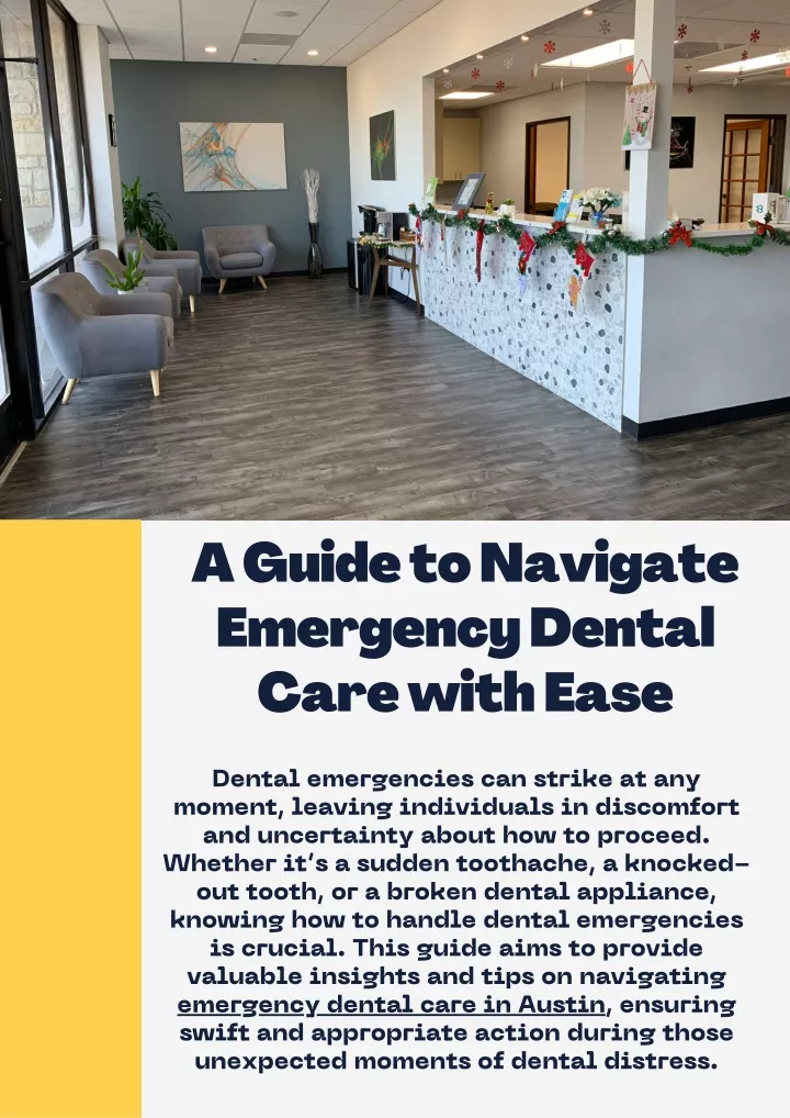 a guide to navigate emergency dental care with