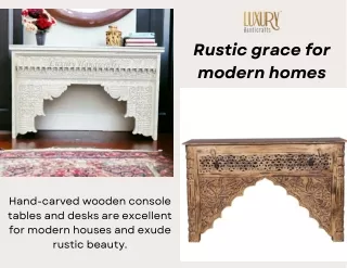 rustic grace for modern homes