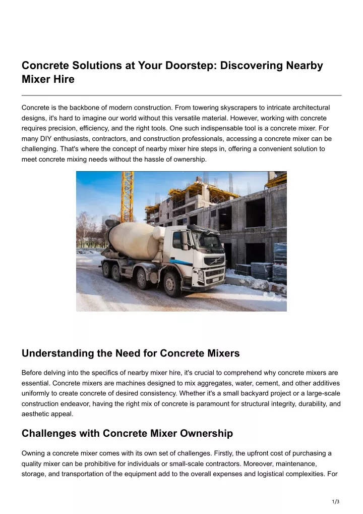 concrete solutions at your doorstep discovering