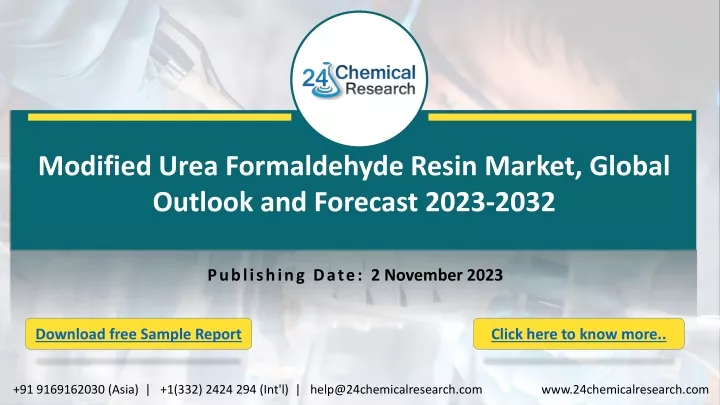 modified urea formaldehyde resin market global
