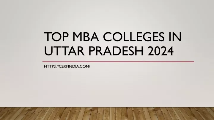 top mba colleges in uttar pradesh 2024
