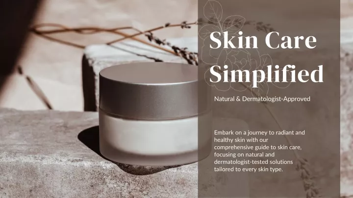 skin care simplified