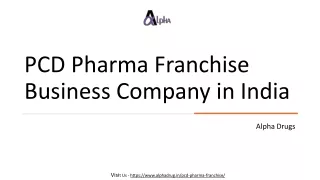 PCD Pharma Franchise Business Company in India - Alpha Drugs