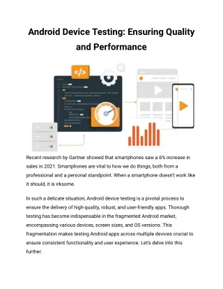 android device testing ensuring quality