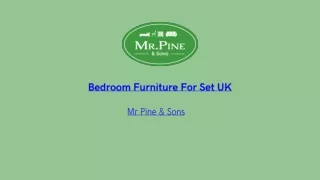 Bedroom Furniture For Set UK