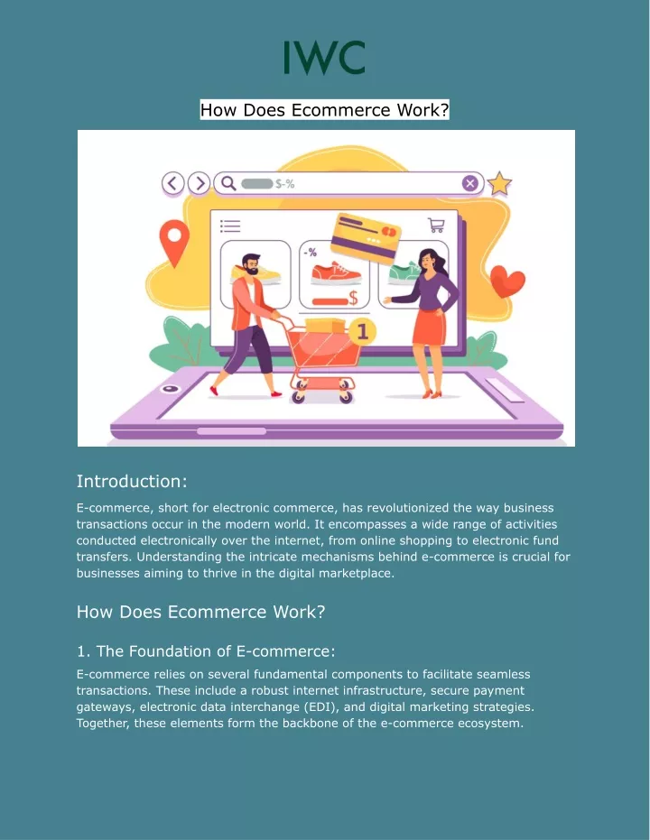 how does ecommerce work