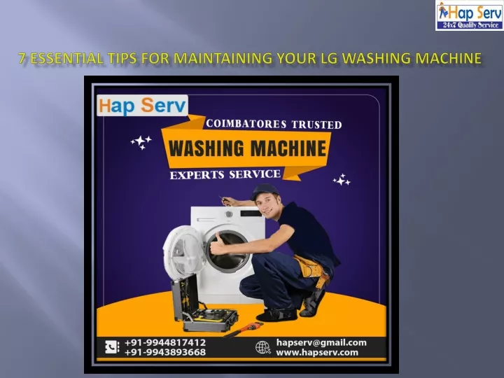 7 essential tips for maintaining your lg washing machine