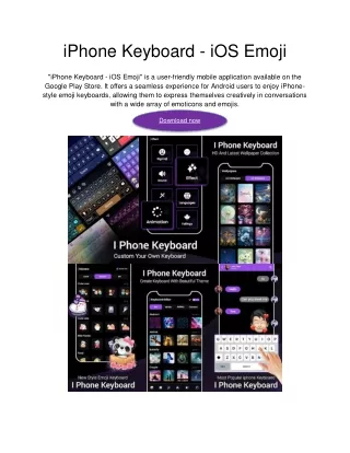 iPhone Keyboard - iOS Emoji