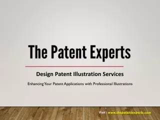 Design Patent Illustration Services by The Patent Experts