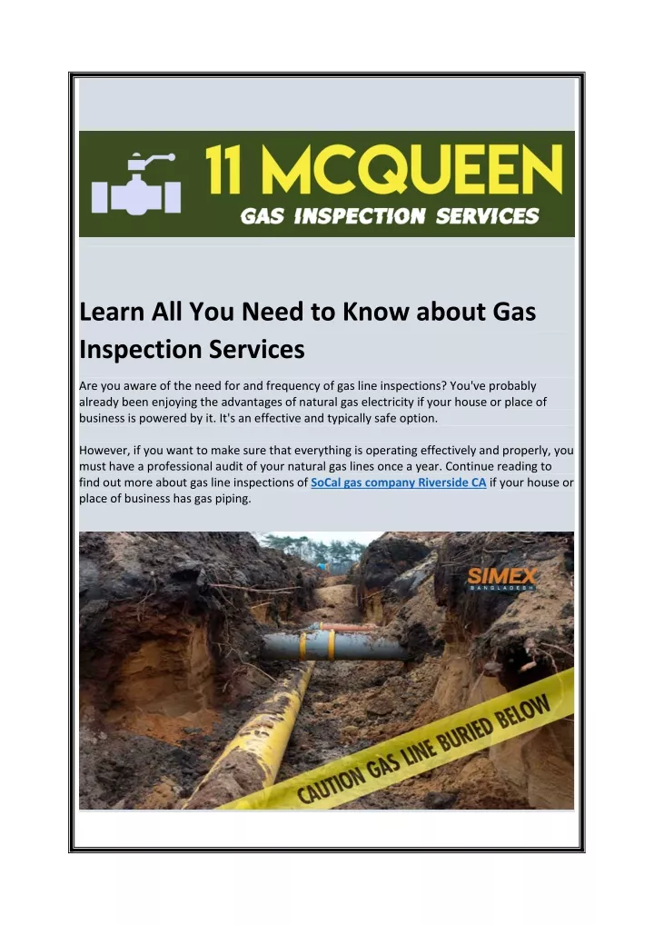 learn all you need to know about gas inspection