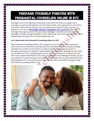 The Rise of Online Relationship Counseling in NYC