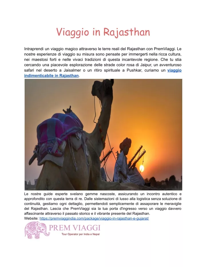viaggio in rajasthan