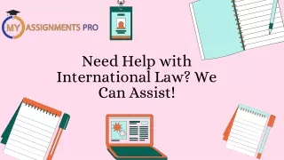 Need Help with International Law? We Can Assist!