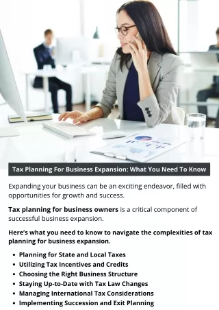Tax Planning For Business Expansion: What You Need To Know