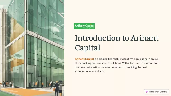 introduction to arihant capital