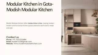 Modular Kitchen in Gota, Best Modular Kitchen Manufacturer in Gota