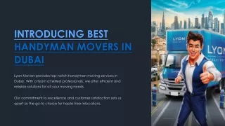 Navigating Relocations: A Guide to Handyman Movers in Dubai