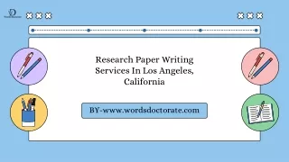 Research Paper Writing Services In Los Angeles, California