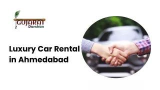 Luxury Car Rental in Ahmedabad