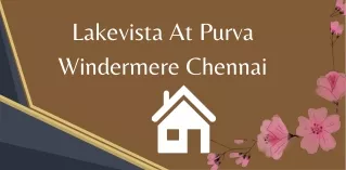 Lakevista At Purva Windermere Chennai E Brochure Pdf