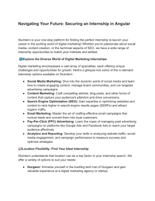 Navigating Your Future_ Securing an Internship in Angular